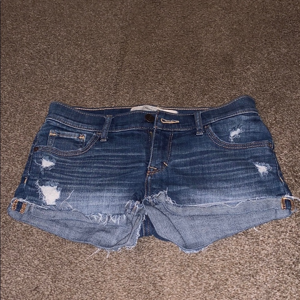 Jean shorts. Abercrombie and Fitch